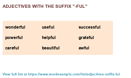 Words ending with me. Suffix ful adjectives. Less suffix adjectives. Adjectives ful less. Adjectives with Full.
